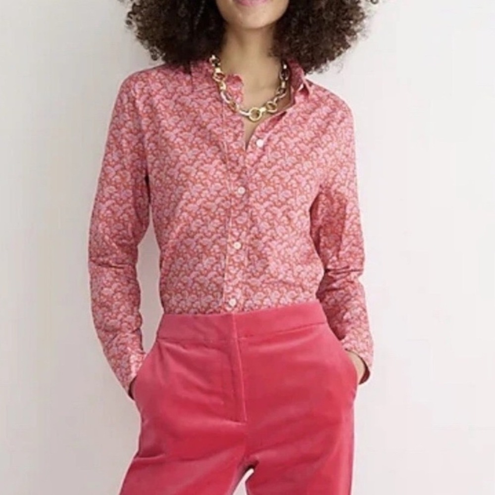 J. Crew Liberty Slim Fit Button Down Shirt in Toutouayette Fabric - 4‎